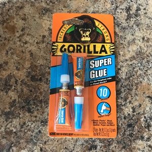Gorilla Super Glue 2 Tubes Bonds Instantly